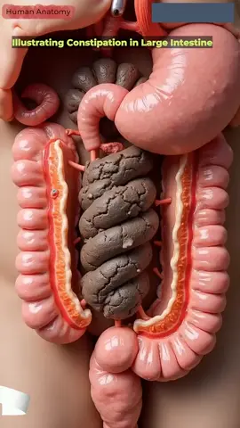 Illustration of Constipation Animation | Gut AI Art | 07#ConstipationAwareness #MedicalAnimation #DigestiveHealth #AnatomyEducation #ColonHealth #aff 