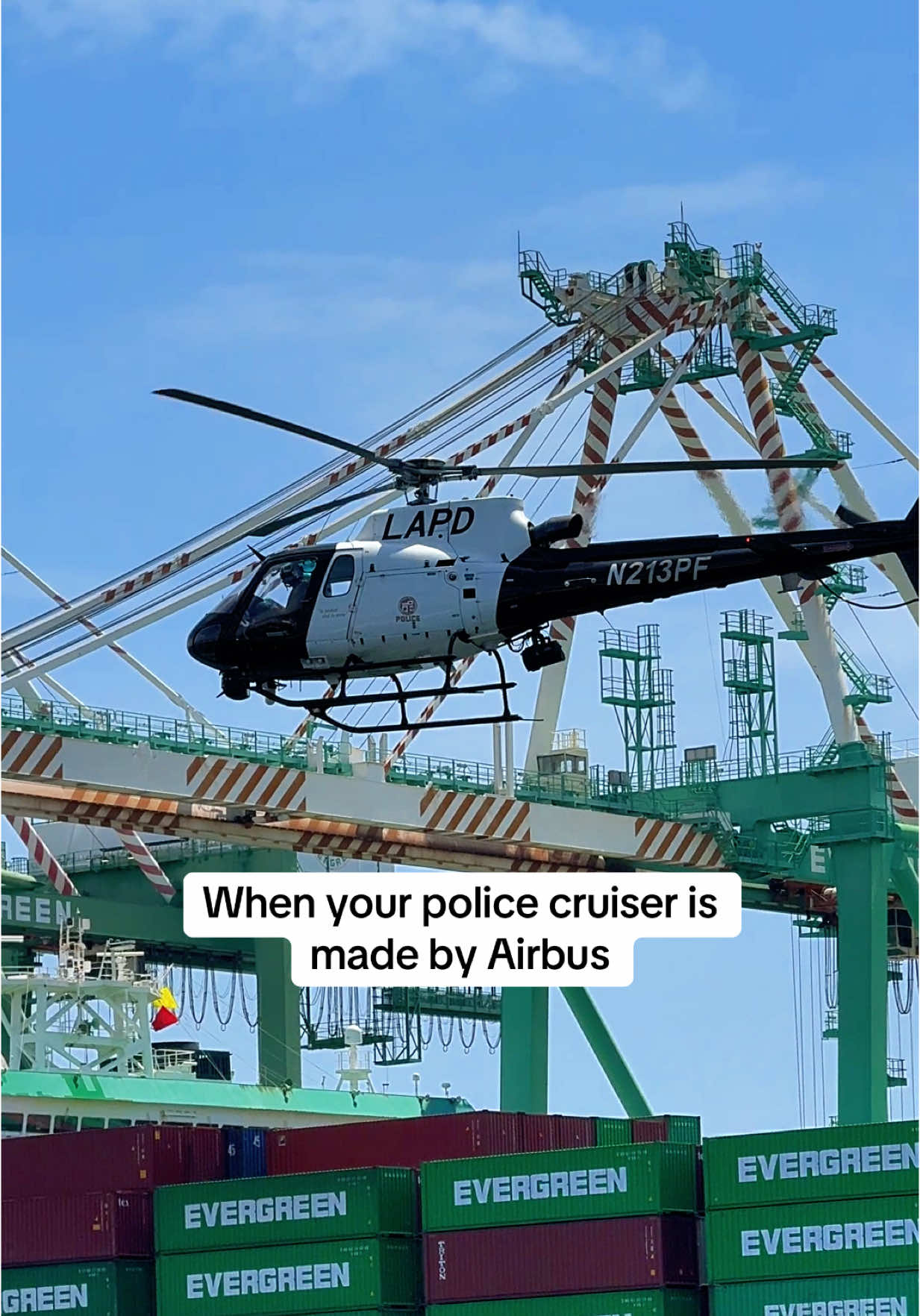 Los Angeles Police Air Support paid their respects to Battleship Iowa at LA Fleet Week during Memorial Day Weekend. ##LAPD##AirbusHelicopters