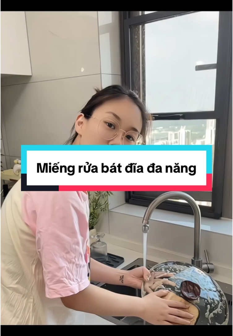 Miếng rửa chén bát đa năng #giadungthongminh #giadungtienich #nộitrợ #fyp #miengruabat 