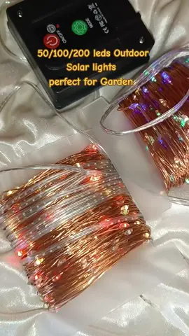 50/100/200 leds Outdoor Solar lights perfect to sa garden #lights  #solarchristmaslights  #garden  #lightsaber  #gardenlights 