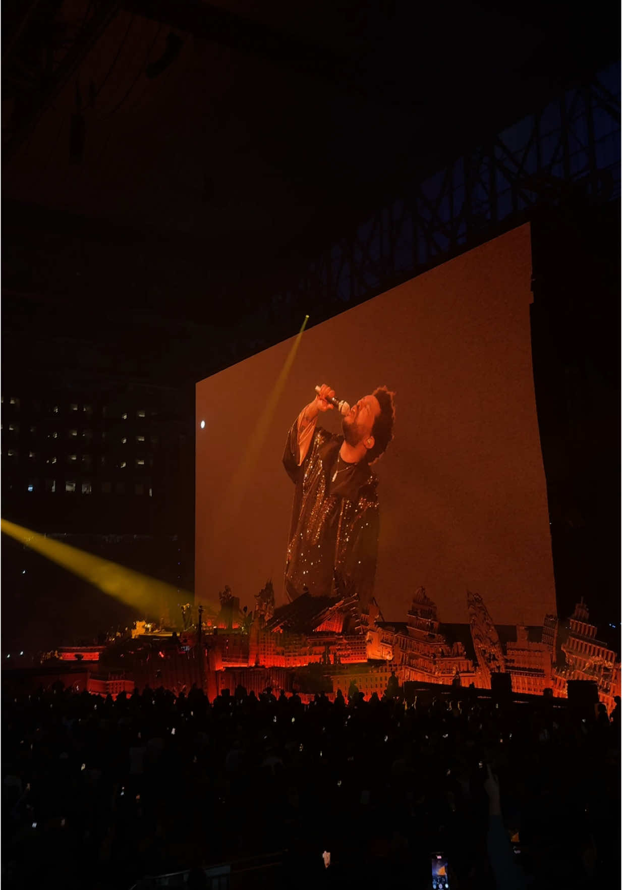 @The Weeknd performs High For This in Detroit! #theweeknd #tour #liveshow 