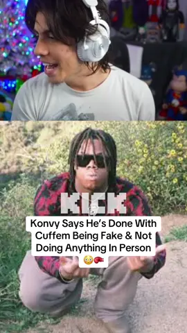 Konvy Presses Cuffem For Not Being Real #fyp #konvy #cuffem #kickstreaming 