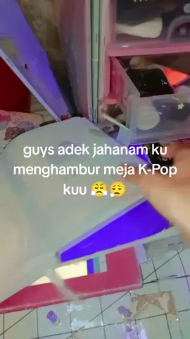 bersihkan meja kpop#asmrmembersihkanmejakpop