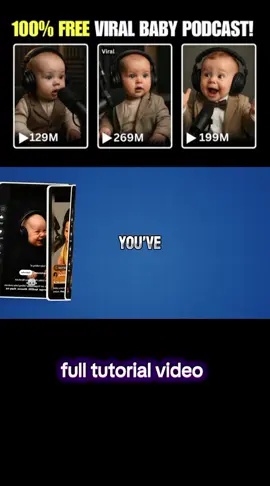 How to Create AI Baby Podcast in 5 Min (TikTok  . . . . . . .#grow #foryoupage❤️❤️ #unfreez #yt #fyp #tranding #creatorsearchinsights #ukraine #yt #ai 