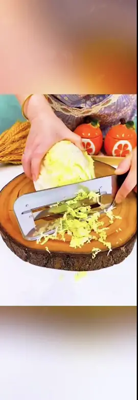 Stainless Steel Cabbage Shredder for Colseslaw & Sauerkraut Ergonomic Lettuce Chopper with Silicone Handle Easy to Clean Kitchen#kitchenutensils#parerpeeler 