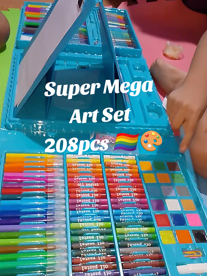 Iwas screen time for kids 😍 #208pcsartsetsupermegaart #artset #forkids #colorset #fyp 