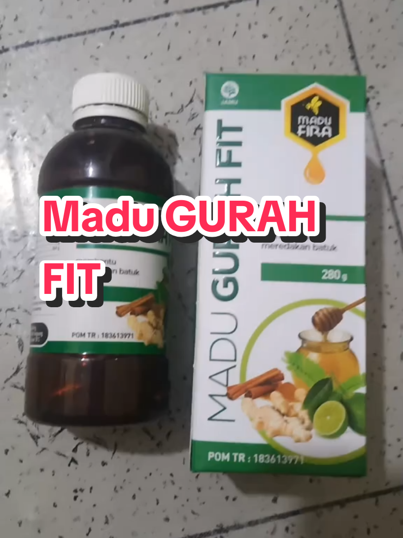 madu GURAH FIT membantu meredakan batuk dan radang tenggorokan 