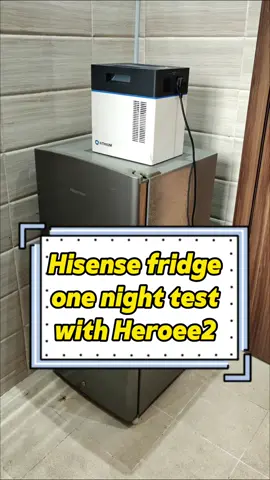 How many hours do you think the fridge can fully discharge the heroee2😁#heroee2 #nigeriasolar #heroee1 #hithium @Mazi Obim Tiger 