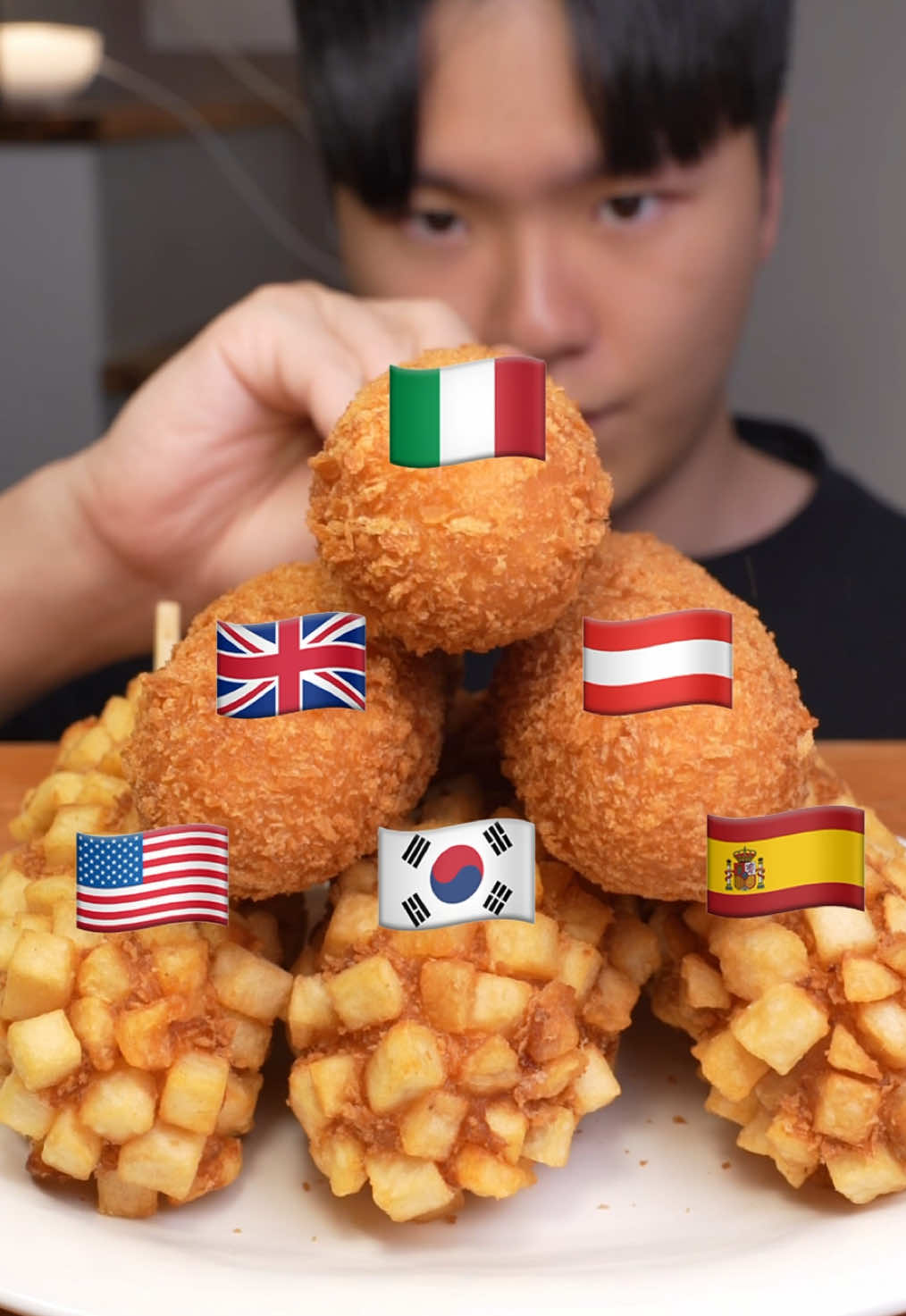 🇰🇷Korean Corndog mukbang #mukbang #eating #asmr #food #foodasmr #먹방 #먹방asmr #corndog #hotdog #tiktokfood #fyp 