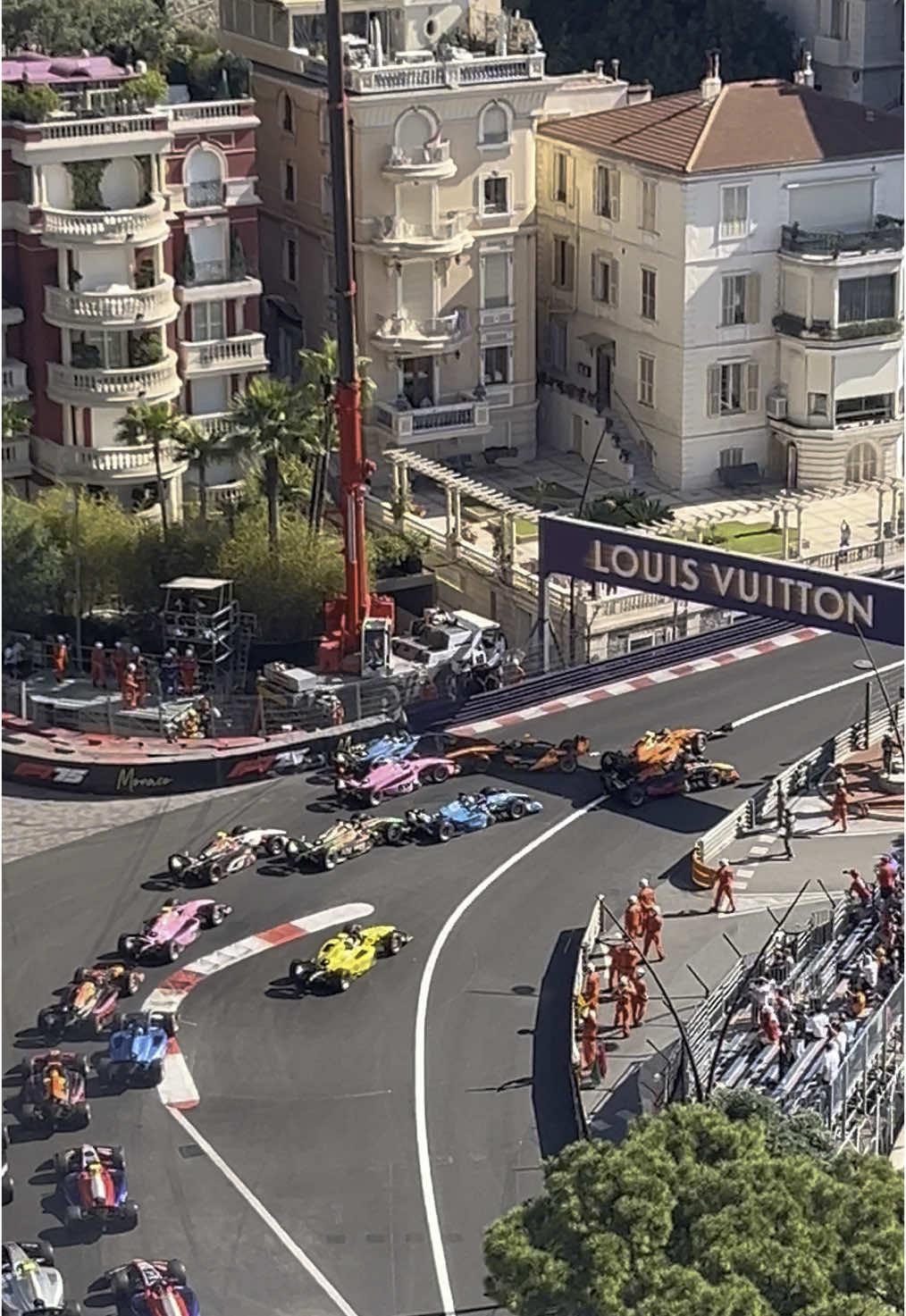 What a chaotic start to the F2 race! 😅😂 #formula2 #f2 #formula1 #f1 #gpmonaco #2025 #f1tiktok #monaco #monacogp #monacogp2025 #grandprixmonaco #crash 