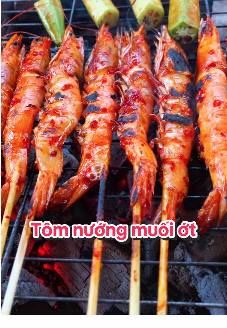 Tôm nướng muối ớt#nauancungtiktok #monngon #tom #xuhuong 