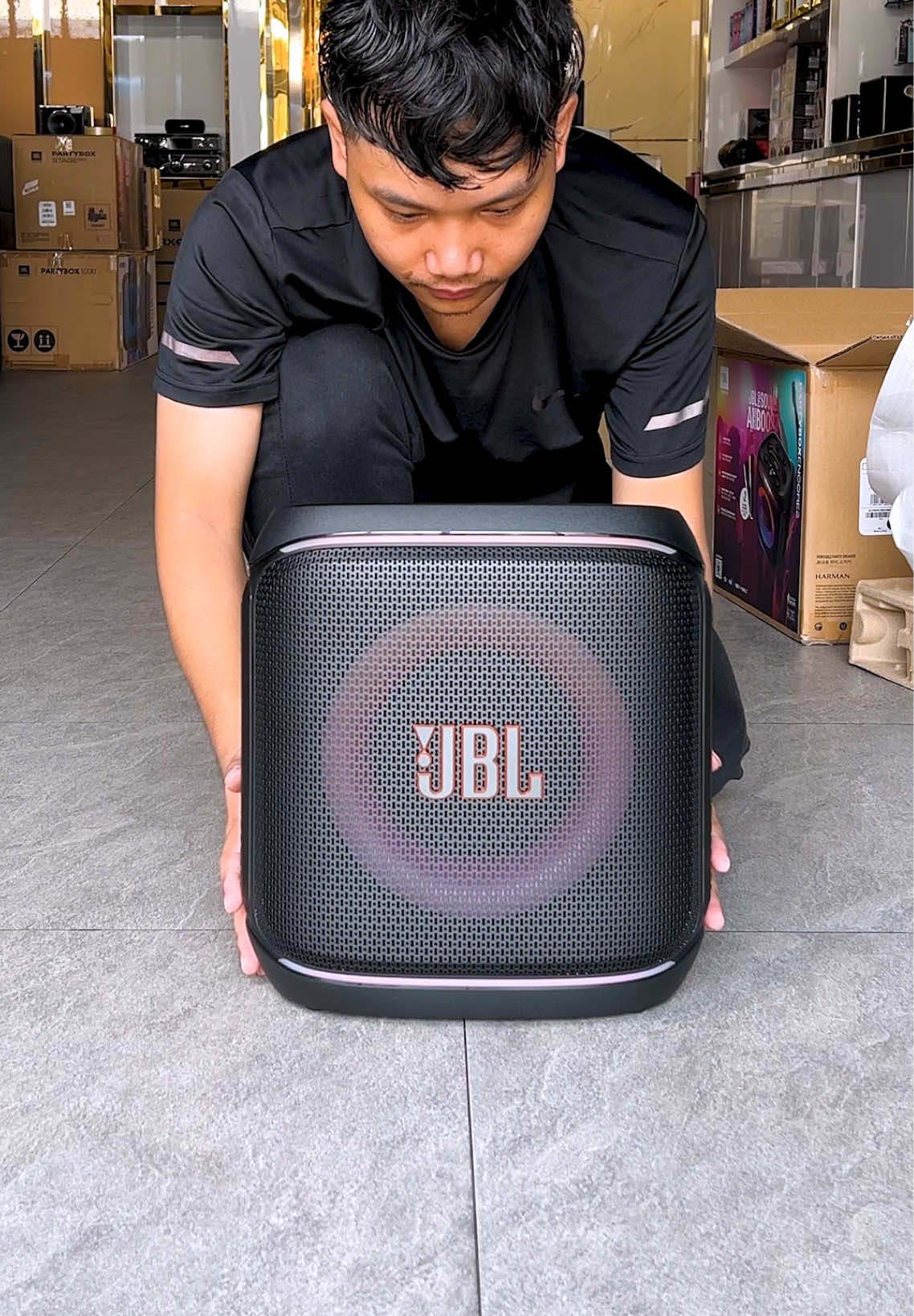 Unboxing JBL encore 2 test bass #foryou #jblpartyboxencore2 #ViralSound #BluetoothSpeaker 
