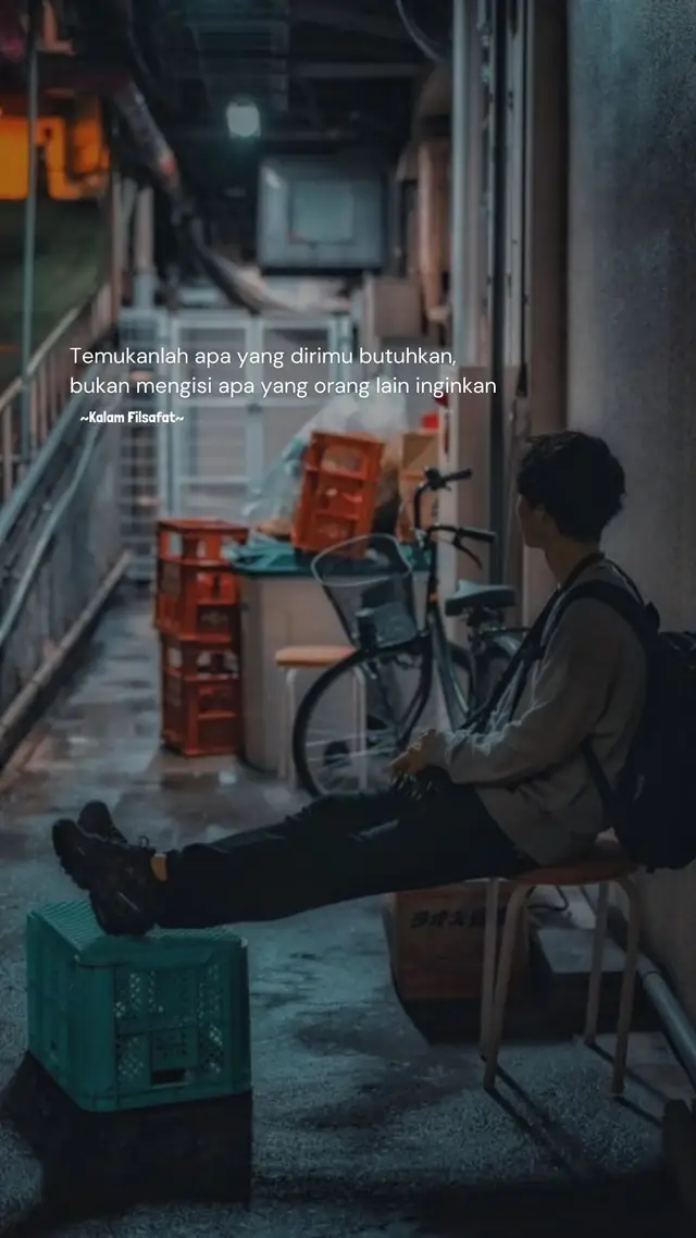 Temukanlah apa yang dirimu butuhkan, bukan hanya mengisi apa yang orang lain inginkan  #filsafatcinta #filsafatrindu #filsafatjawa #fyp #falsafahjawa #penuhmakna #quotes #quotesdaily #viral #viralvideos #katakatabijak #katamotivasi #maknakehidupan #viralreels #viralpost #syaircinta #fypinstagram #logika #logikafilsuf #islam #gusbaha #quotesislami #kalamhikmah #logica #filsafatislam #filsafatilmu #filsafatjawa #islamquotes #dawuhguru #masukberanda #fypreels 