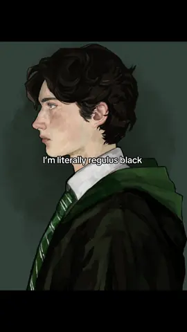 Boring portrait but it’s what I like doing the most sorry xx #speedpaint #fanart #arttok #harrypotter #maraudersera #regulusblack 
