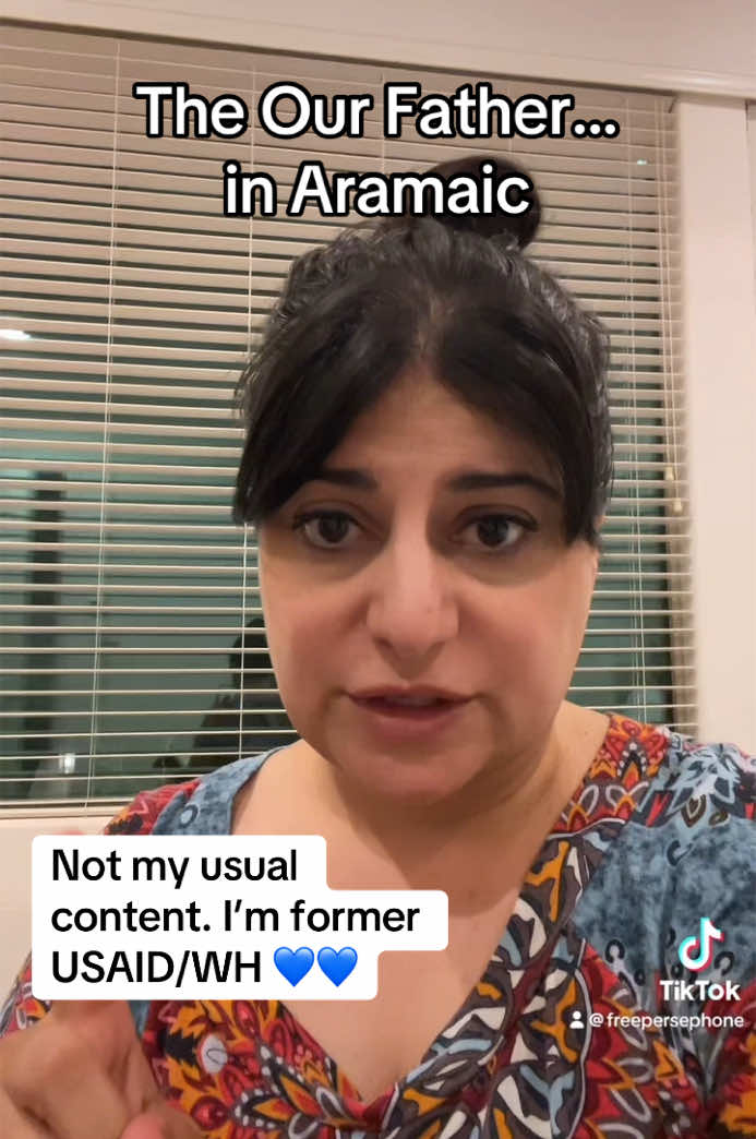 Aramaic playlist now on my profile #aramaic #ourfather #prayer #multilingual 