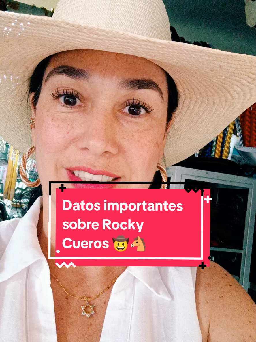 Datos importantes sobre Rocky Cueros 🤠🐴#rockycueros #tiendaequina #talabarteria 