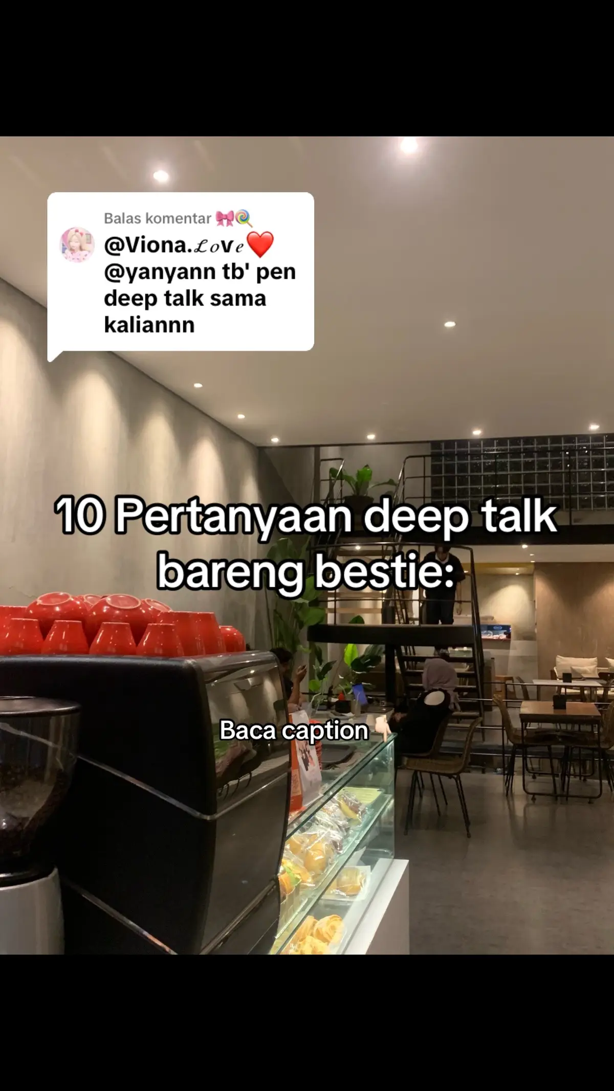 Membalas @🎀🍭 pertanyaan deeptalk bareng bestie 1. Apa yang bikin kamu paling bahagia akhir-akhir ini? 2. Gimana cara kamu menghadapi stres dan tekanan? 3. Apa impianmu yang belum tercapai? 4. Bagaimana kamu menjaga persahabatan kita? 5. Apa yang kamu pelajari dari pengalaman hidupmu? 6. Gimana cara kamu mengatasi rasa takut dan keraguan? 7. Apa yang kamu cari dalam persahabatan? 8. Bagaimana kamu menjaga keseimbangan antara kehidupan pribadi dan sosial? 9. Apa yang kamu lakukan untuk menjaga kesehatan mental? 10. Apa yang kamu harapkan dari aku sebagai bestie? #fypage #fypシ゚ #selfreminder #selfgrowth #SelfImprovement 