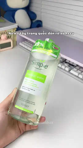 Nước tẩy trang simple#chamsocda #skincare #skin #simple #suaruamat #hoptaccungunilever #hotromun #unboxing #trending #xuhuong 