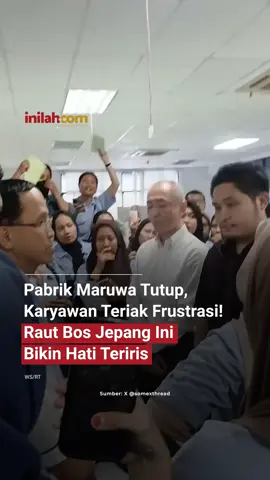 PT Maruwa Indonesia Tutup Mendadak, 205 Karyawan Terancam Tak Digaji Perusahaan manufaktur asal Jepang, PT Maruwa Indonesia, Tanjung Uncang, Batam tutup operasional sejak awal April 2025 akibat terputusnya pasokan bahan produksi dari Malaysia. Penutupan ini memicu gejolak! ➡️ 205 karyawan kehilangan pekerjaan ➡️ Gaji dan pesangon belum dibayarkan ➡️ Pekerja tuntut hak hingga Rp14 miliar Salah satu petinggi perusahaan bahkan dikepung dan ditahan karyawan yang berteriak: “Bayar gaji kami!” Manajemen hanya menawarkan pesangon 0.5 kali masa kerja, di bawah ketentuan UU Ketenagakerjaan. Mediasi dari Disnaker & aparat belum membuahkan hasil. Karyawan minta negara hadir agar hak-hak mereka dipenuhi. Apakah kamu pernah mengalami hal serupa di tempat kerja? #MaruwaIndonesia #Batam #PHK #HakBuruh #Ketenagakerjaan #KaryawanMarah #UUtenagakerja #GajiBelumDibayar #Disnaker #ManufacturingCrisis #InilahCom #TitikTengah #TitikCerah