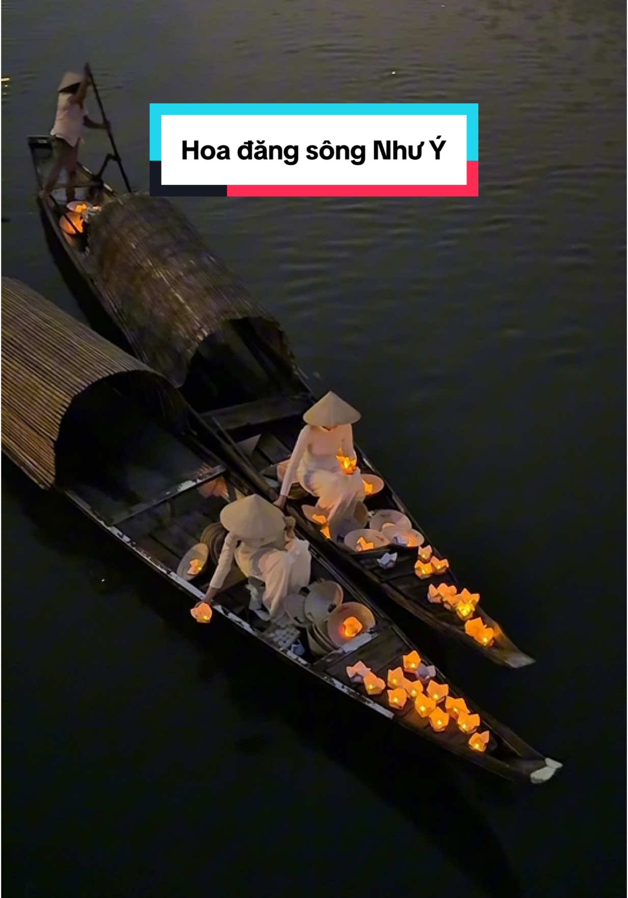 Thả hoa đăng sông Như Ý - Huế #travel #hue #vietnam 