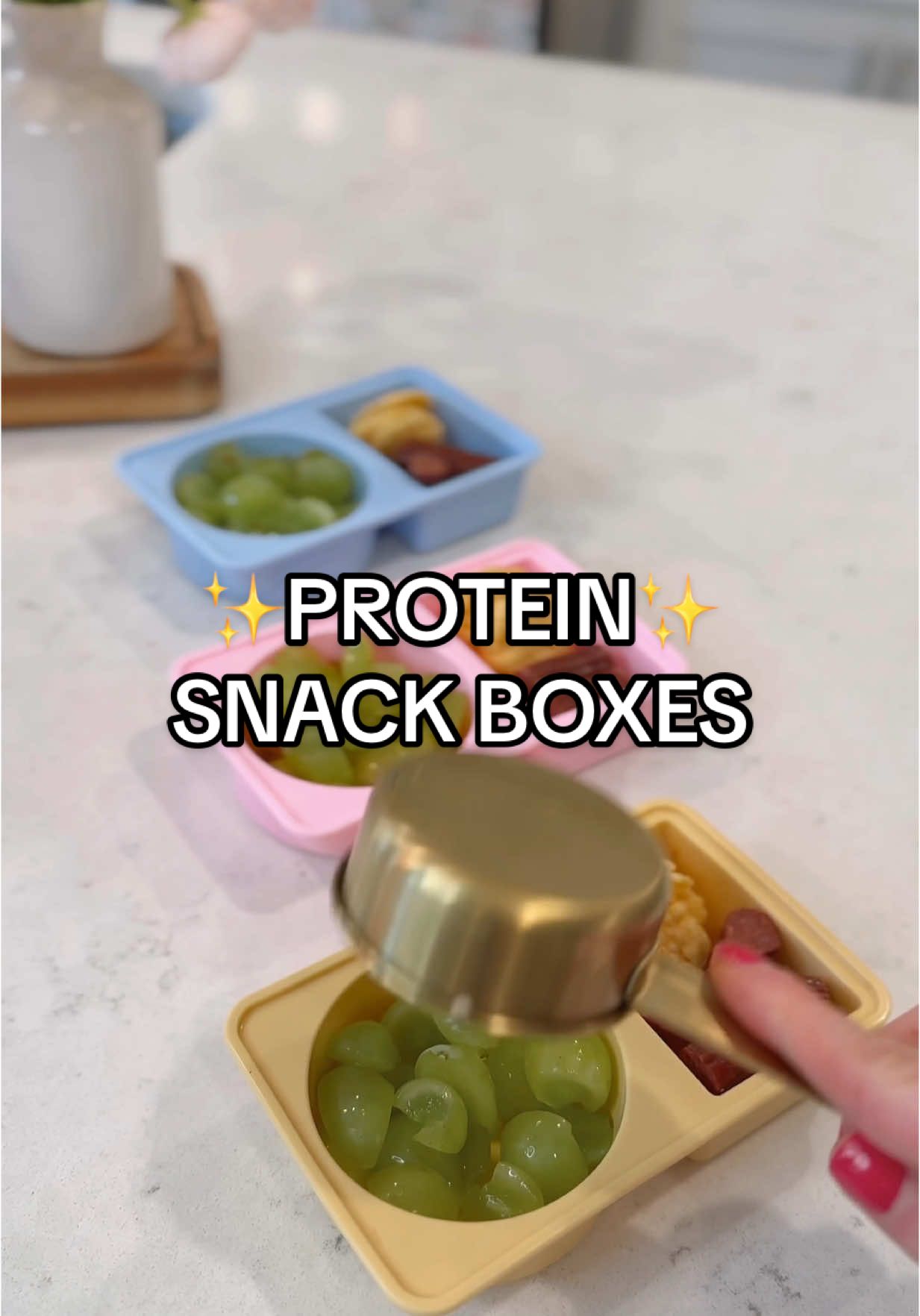 Prepping a few protein snack boxes to grab-and-go this week!🍳🍓**Linked in my Amazon Storefront (in my bio) under “Food Containers” #snackbox #snackboxideas #foodprep #proteinsnacks #snackprep #healthyeats #snackideas #healthysnackideas #amazonfinds