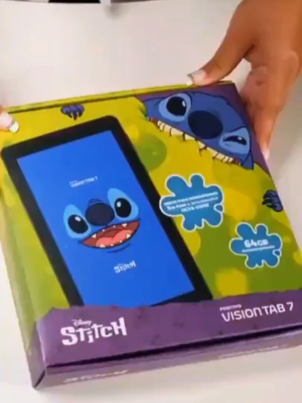 Tablet Vision TAB 7 Stitch + Capa e Bolsa - Octa-Core 3GB RAM 64GB Android 14 Go Wi-Fi IPS Positivo #stitch #liloandstitch #tablet #tabletstitch #tabletpositivo #tabletinfantil #tablet64gb #tabletcombolsa 