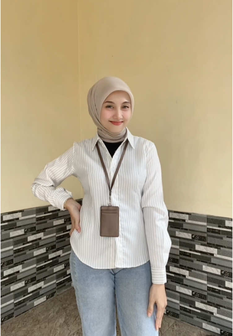 #kemejawanita #lunastripe 