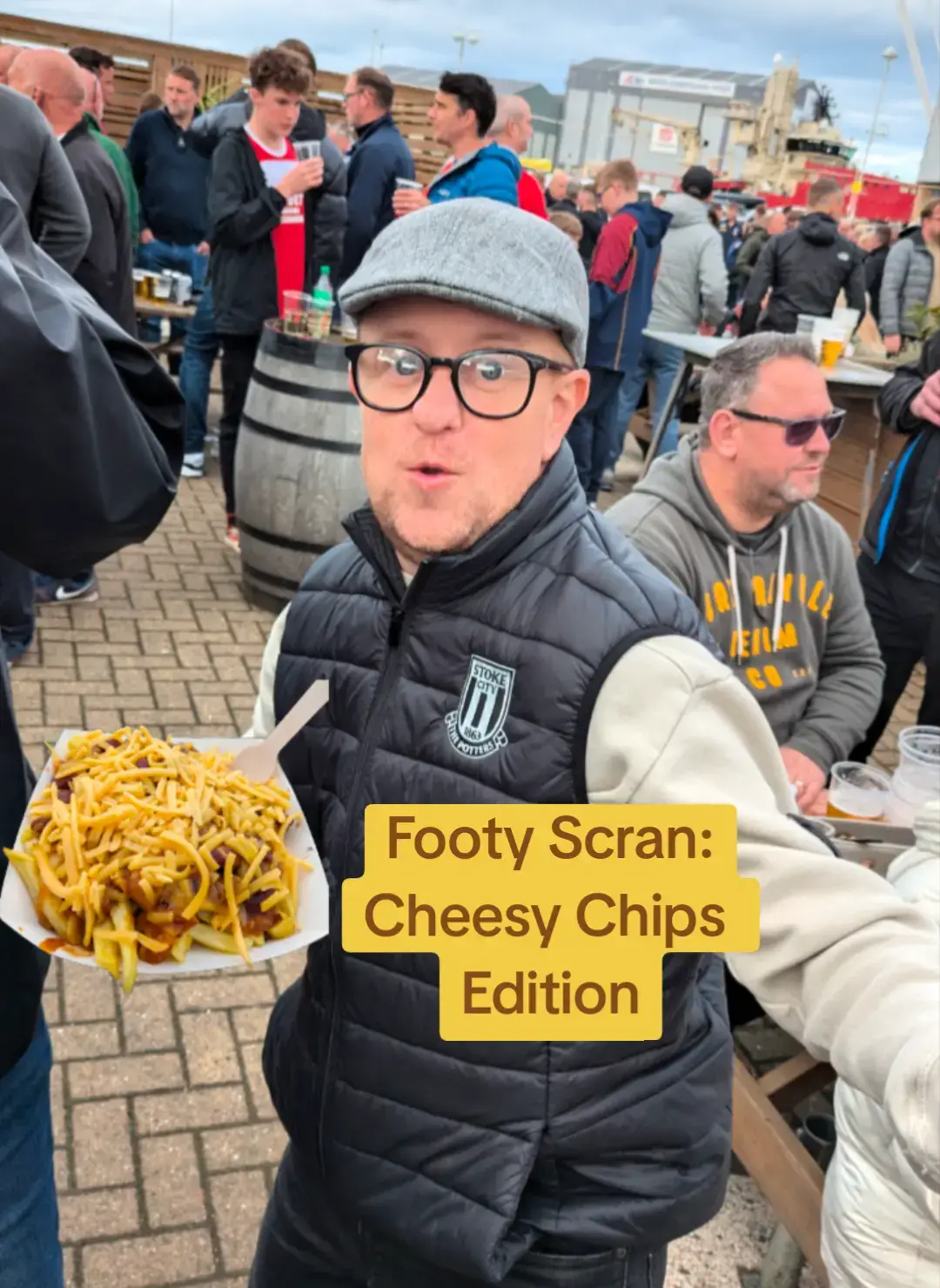 #footyscran #footytiktok #ukfood #fyp #usfood #ukfoodie #usatiktok🇺🇸 #uktiktok #cheesychips #braywanderers #skegnesstown #southportfc #kingslynntownfc #cheltenhamtown #aveleyfc 