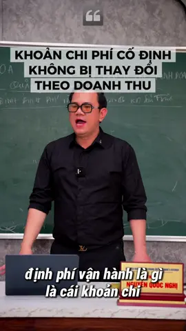 Định phí vận hành trong kinh doanh ẩm thực #Đầu_bếp_Quốc_Nghị 