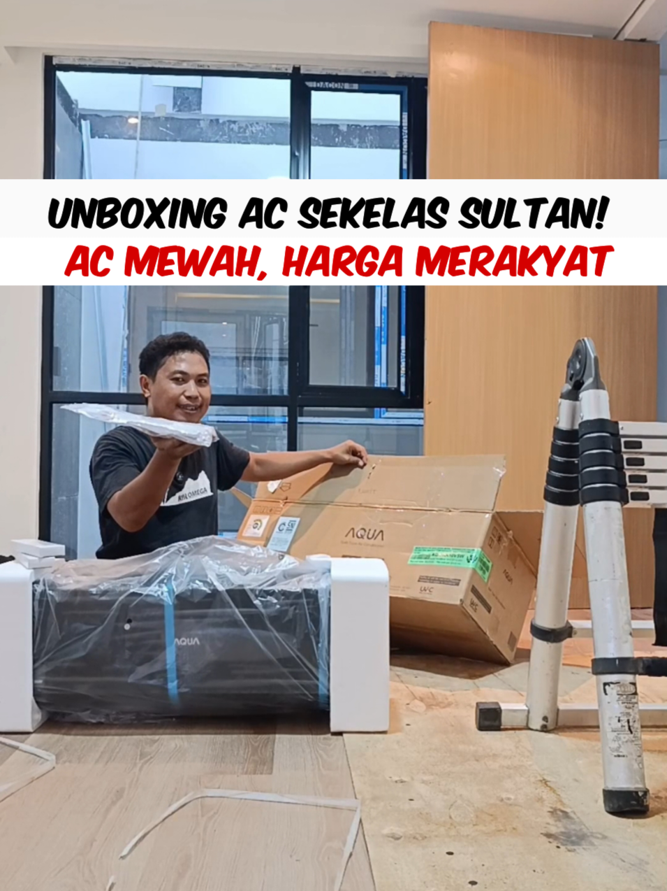 Unboxing AC Aqua Black Series – Premium Look, Smart Feature, Harga Terjangkau! Baru unbox AC Aqua Black Series dan langsung jatuh cinta! Desainnya elegan, bisa dikontrol lewat HP (WiFi Control), dan punya fitur canggih setara AC premium. Tapi yang bikin tercengang: harganya sekelas AC inverter biasa! Hemat listrik, hemat biaya, tapi tetap mewah. Cocok buat rumah modern, kos-kosan eksklusif, atau kantor minimalis. Mau nyaman & stylish? Ini jawabannya! #ACAquaBlackSeries #ACWifiControl #UnboxingAC #ReviewAC #ACInverterMurah #ACHematListrik #TeknologiRumah #SmartLiving #ACPremiumTerjangkau #ReelsIndonesia #HomeAppliance #smarthomeindonesia 