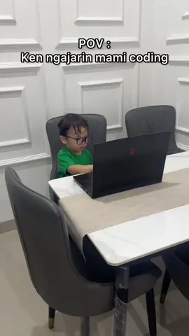 Penuh rasa deg2an deh mami private coding sama Ken!!😖😖