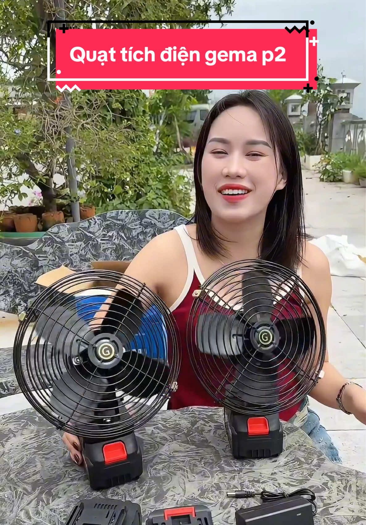 Quạt tích điện công suất lớn tặng kèm 2 pin #xuhuong #hangmen96 #quattichdien #quattichdiendeban 