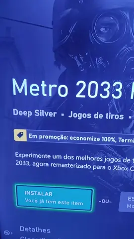 Metro 2033 Redux #xboxseriess #xboxone #xboxseriesx #rewards #microsoft #xbox #gamerentiktok #game #gamepass #metro2033redux 