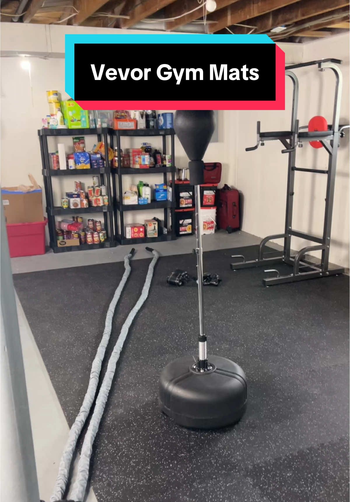 These Vevor gym mats come in 6, 12, or 25 pcs! Really good quality, brings life to an unfinished basement, and totally worth the price! #vevorgymmats #vevorgymmat #vevorgymtiles #vevorgymfloormat #vevorgymflooring #vevorgymmatreview #vevorgymmatsreview #gymmat #gymmats #homegym #homegymideas #homegymequipment 