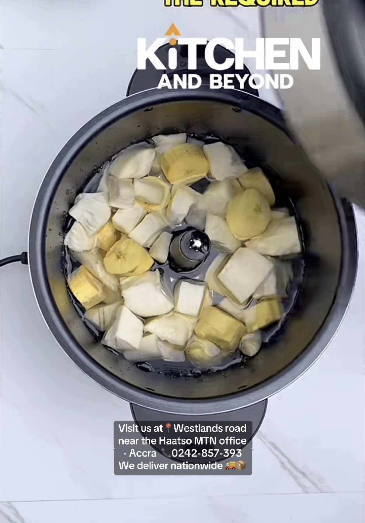 No more pounding, no more stirring, no more mess. The Syinix All-Purpose Swallow Maker is here to change the way you make fufu, effortlessly. And thanks to @Ms. Odoom you can see it in action. She put it to the test, and it delivered smooth, perfectly textured swallow without lifting a finger. With its 5L capacity, you can prep enough for the whole family in one smooth go. It's fully automatic, super easy to clean, and stylish enough to leave on the counter. 🛒Shop now! Visit our showroom📍24 Westlands Boulevard, close to Haatso Absa Bank or the Haatso MTN office - Accra Contact Us 𝟬𝟮𝟰𝟰𝟰𝟰𝟳𝟲𝟴𝟰 | 𝟬𝟮𝟰𝟮𝟴𝟱𝟳𝟯𝟵𝟯 | 𝟬𝟯𝟬𝟮𝟱𝟱𝟵𝟬𝟲𝟱  www.kitchenandbeyond.com  info@kitchenandbeyond.com 𝟬𝟮𝟰𝟮𝟴𝟱𝟳𝟯𝟵𝟯 | 𝟬𝟮𝟰𝟰𝟰𝟰𝟳𝟲𝟴𝟰 | 𝟬𝟯𝟬𝟮𝟱𝟱𝟵𝟬𝟲𝟱 WE OFFER NATIONWIDE DELIVERY SERVICES 🚚📦 #kitchenandbeyondlimited #kitchenandbeyond #foryou #ghana #ghanatiktok🇬🇭  #fufumaker #syinixswallowmaker #syinixfufumaker