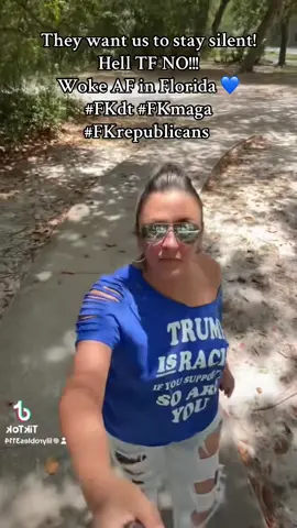 Let’s go America! Snap out of it!  They want us to stay silent!  Hell TF NO!!!  Woke AF in Florida 💙 Like, comment, follow & share!!!  #FKdt #FKmaga  #FKrepublicans 