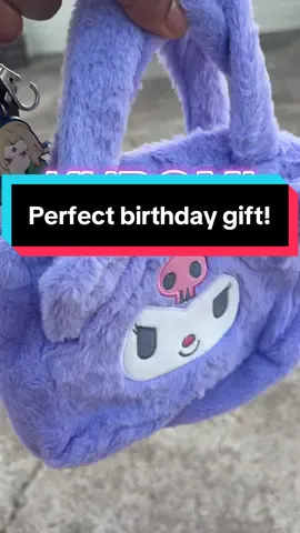 Last year we were at an anime festival and she randomly named the characters lol it made me so proud 😭💜 this bag is so cute, i might get another one for myself lol #kuromi #birthdayideasforgirls #birthdayideasforkids #crossbodybag #hellokittyandfriends #fyp 