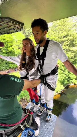 @Megano❤️‍🔥 showing us how it’s done💅 #HighlandFling #Scotland #thingstodoinscotland #daysoutinscotland #bungee 