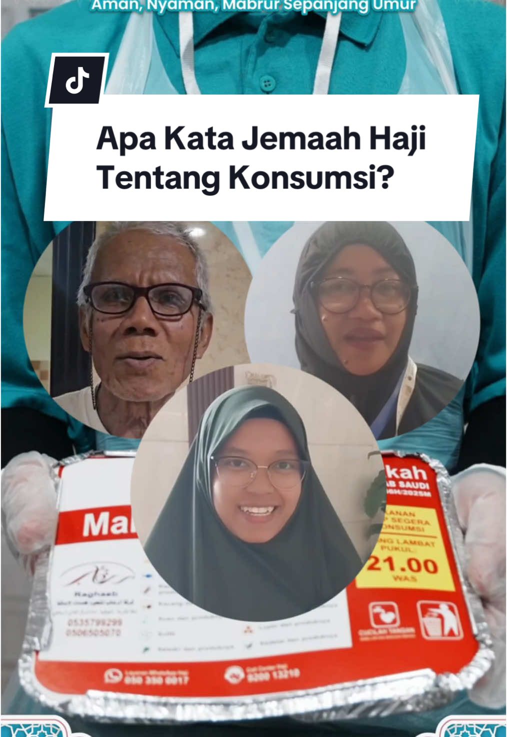 Alhamdulillah, makanan jemaah haji dapat dinikmati. Cocok dan enak.  #haji2025 #sukseshaji2025 #senyumjemaahhaji #hajimabrur