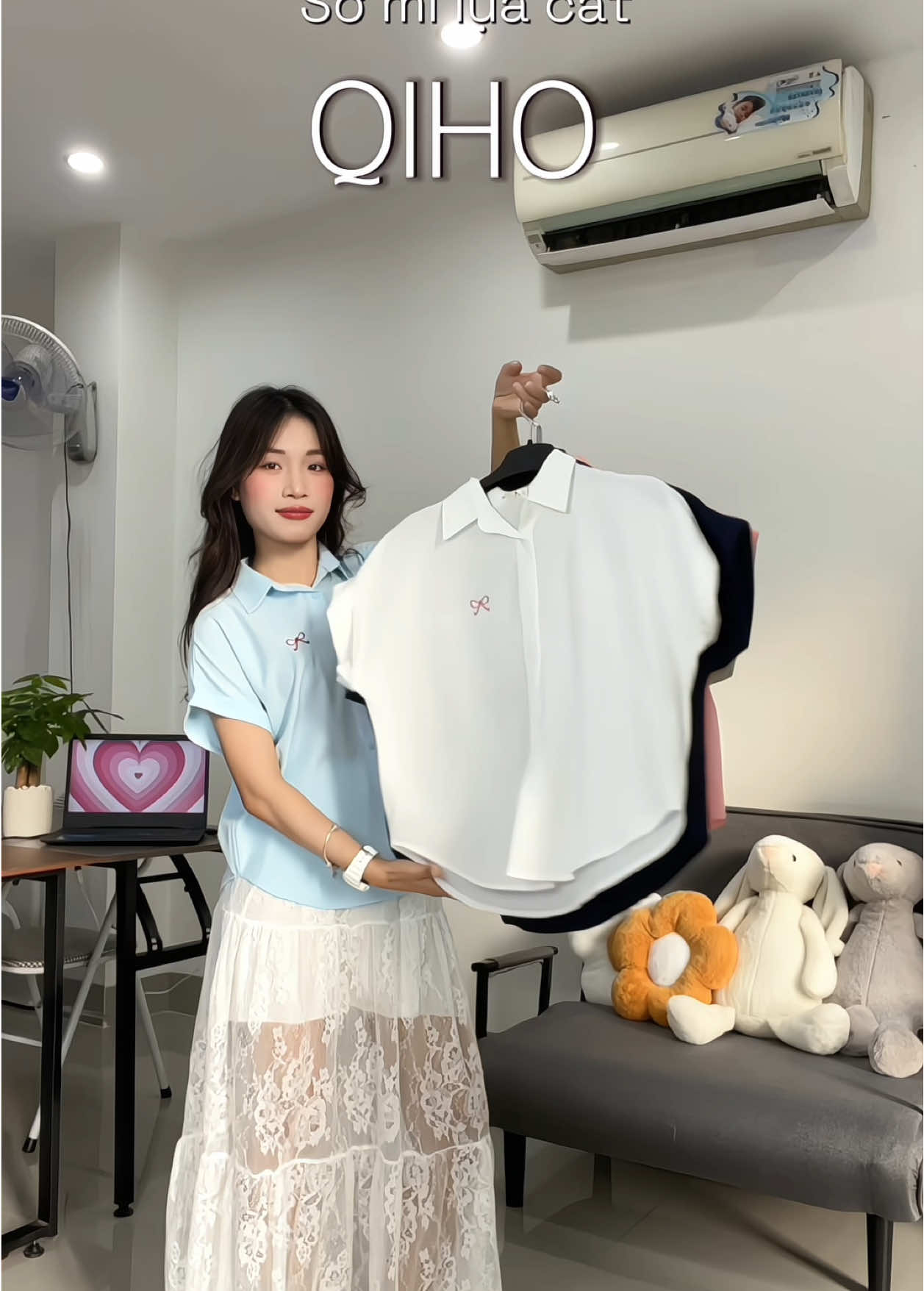 Áo sơ mi lụa ít nhăn #hametsaumuoi #macdocungha #thuhametsau #hametsau #xuhuong #aosomi #aosomitrang #aosomitheuno #aosomiluacat #outfit #qiho #qihoreview 