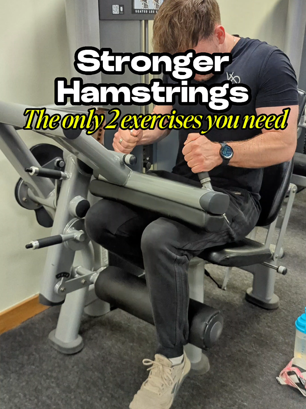 Hamstrings: the forgotten muscle for better golf? The hamstrings often get overlooked when it comes to training for golf performance. However, they play a massive role. Specifically, they pay a big part in the forceful hip extension that occurs during the downswing (trail leg) and for overall stabilisation of the pelvis and knee through follow through. Importantly, the hamstrings are a bi-articular muscle, meaning they cross two joints (hip & knee). IMO, the seated leg curl is the 🐐 of hamstring training, as it trains the lengthened position, biases the biceps femoris (the short head of which doesn't cross the hip joint) and offers high stability - a recipe for success. Outside of that, hinge patterns are just amazing for posterior chain development - keep minimal knee flexion to ensure hamstrings have the mechanical bias. Outside of these two, you have the various bridging options, Nordics etc., however for a time-sparse golfer, having regular, progressive exposure to the two covered in the video will be A1 for hamstring development. #hamstrings #hamstringworkout #golfworkout #golffitness #golfperformance #strengthandconditioning 
