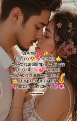 Mi Amor... Te Amo mi vida, quiero que siempre lo tengas presente y nunca olvides lo que eres para mí, porque mi amor por ti es para siempre...  #textosdeamor #historiasdeamor #frasesdedesamor #videosdeamor #paraenamorar #enamorados #Amor #frasesparaminovio #frasesparaminovia #teamo #frasesparadedicar #frases_de_todo #frasesmotivadoras #mensajesdeamor 