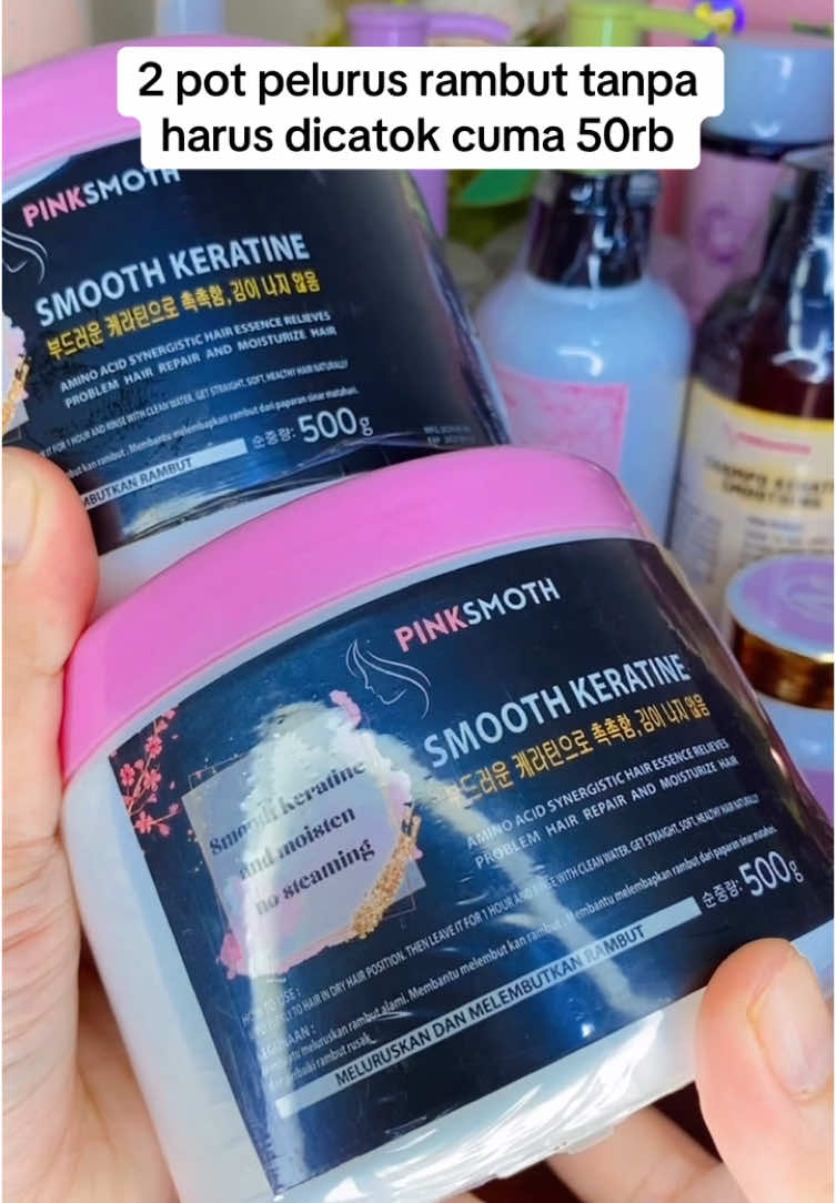 bisah untuk semua jenis rambut#pelurusrambut #keratine #pinksmothkeratin 