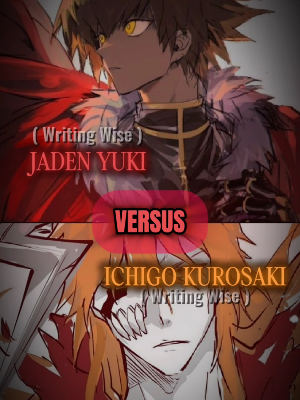 Jaden vs Ichigo (writing) #bleach #yugioh #ichigo #jadenyuki #fyp #fyppppppppppppppppppppppp #pourtoi #pourtoii #comeback 