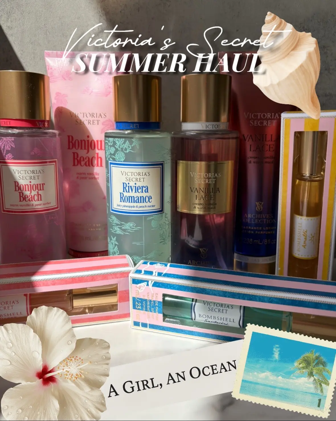 I had some coupons that were expiring so I placed an order—I really wanted to try Vanilla Lace and a few of the new scents for summer. In short: nothing here is earth-shattering, but they are all really nice, wearable, and as always, beautifully packaged. If you know Vanilla Musk from Nemat—you know Vanilla Lace. It is better than Bare Vanilla imo, and one I think they should keep around. I prefer Bonjour Beach to Riviera Romance (the latter of which is a crisp jasmine scent), but the vanilla and pear don’t pop like I had hoped they would.  From the Bombshell line (3 this year!) I prefer Amalfi, I guess because I’ve been really into citrus lately. Santorini is quite light, but delicate and feminine. I was hoping St. Tropez would be more tropical feeling, but on me it reminds me a lot of og Bombshell—it’s my least favorite. These were only $6.95 for me as I picked them up on sale. Get them as a nice option for your beach bag, but they aren’t going to change your life. (But they are cute!) Did you get anything from the recent @Victoria’s Secret launches? Any favorites? #victoriassecret #vsbeauty #victoriassecretperfume #bodymists #finefragrancemist #bodycare #summerperfumes #perfumetiktok #perfumetok #affordablefragrances 