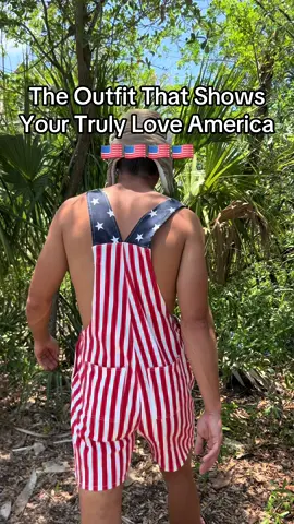American Flag Overalls 