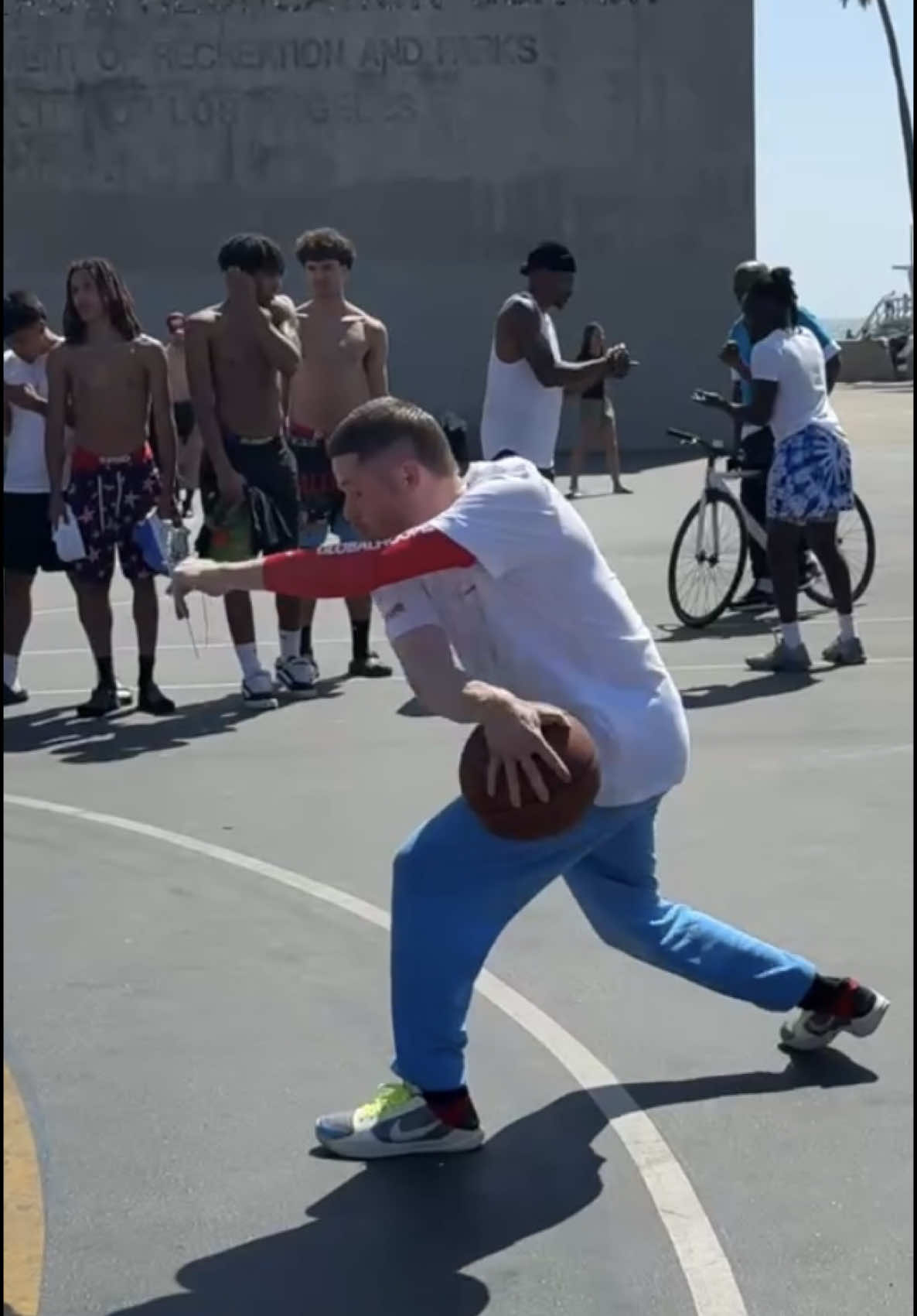 Dribble Combo to Double Oop Beat Match 🎧🏀 Did we get it right?