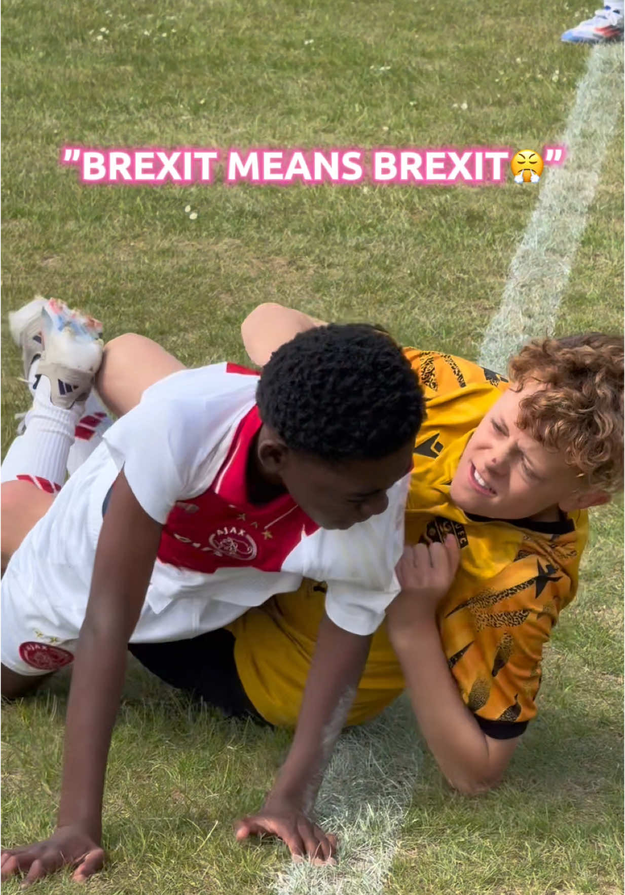 Nothing says ‘youth cup’ like tears, tackles, and questionable refereeing😅🏴󠁧󠁢󠁥󠁮󠁧󠁿 #fyp #football #footytalents #brexitmeansbrexit #academyfootball 