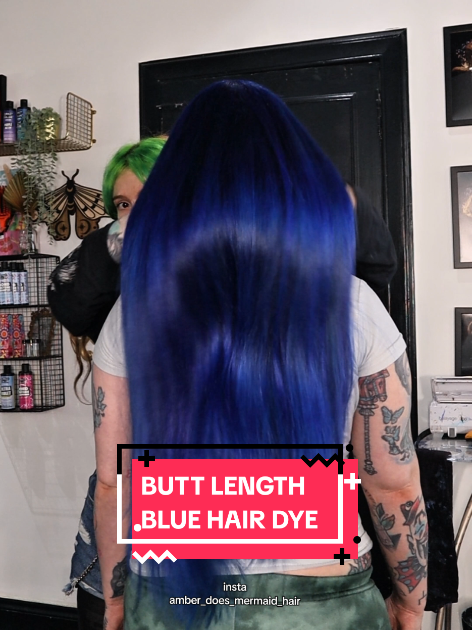 BUTT LENGTH BLUE HAIR DYE ❤️❤️  using @Crazy Color @Olivia Garden Europe & JRL from @chrisandsons  #bluehairdontcare #bluehairedgirl #bluehair #althairstylist #amberdoesmermaidhair #althair #althairinspo #alternativehair  BLUE HAIR DYE  TRUE BLUE HAIR DYE  DARK BLUE HAIR DYE  REAL BLUE HAIR DYE  ALT HAIR INSPO BLUE HAIR INSPO  GOTH GIRL BLUE HAIR