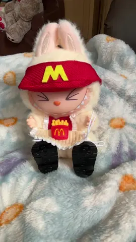 Ready for her first job 😂😂😂🤭#labubuhaveaseat #mcdonalds #enjoylife #lovingmyself #enjoyinglife #sumdayfunday 